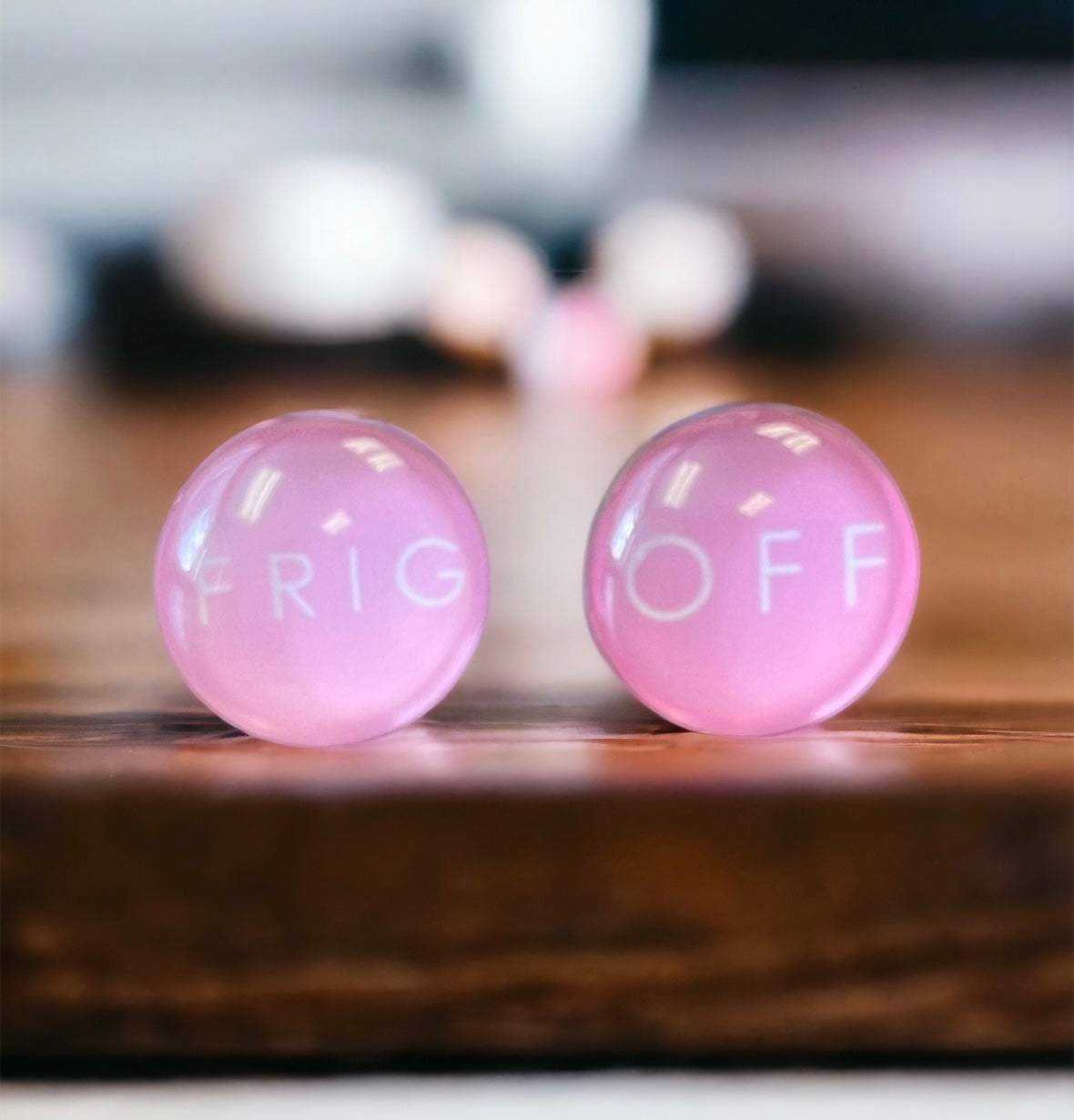 Frig Off PINK Newfoundland Earrings