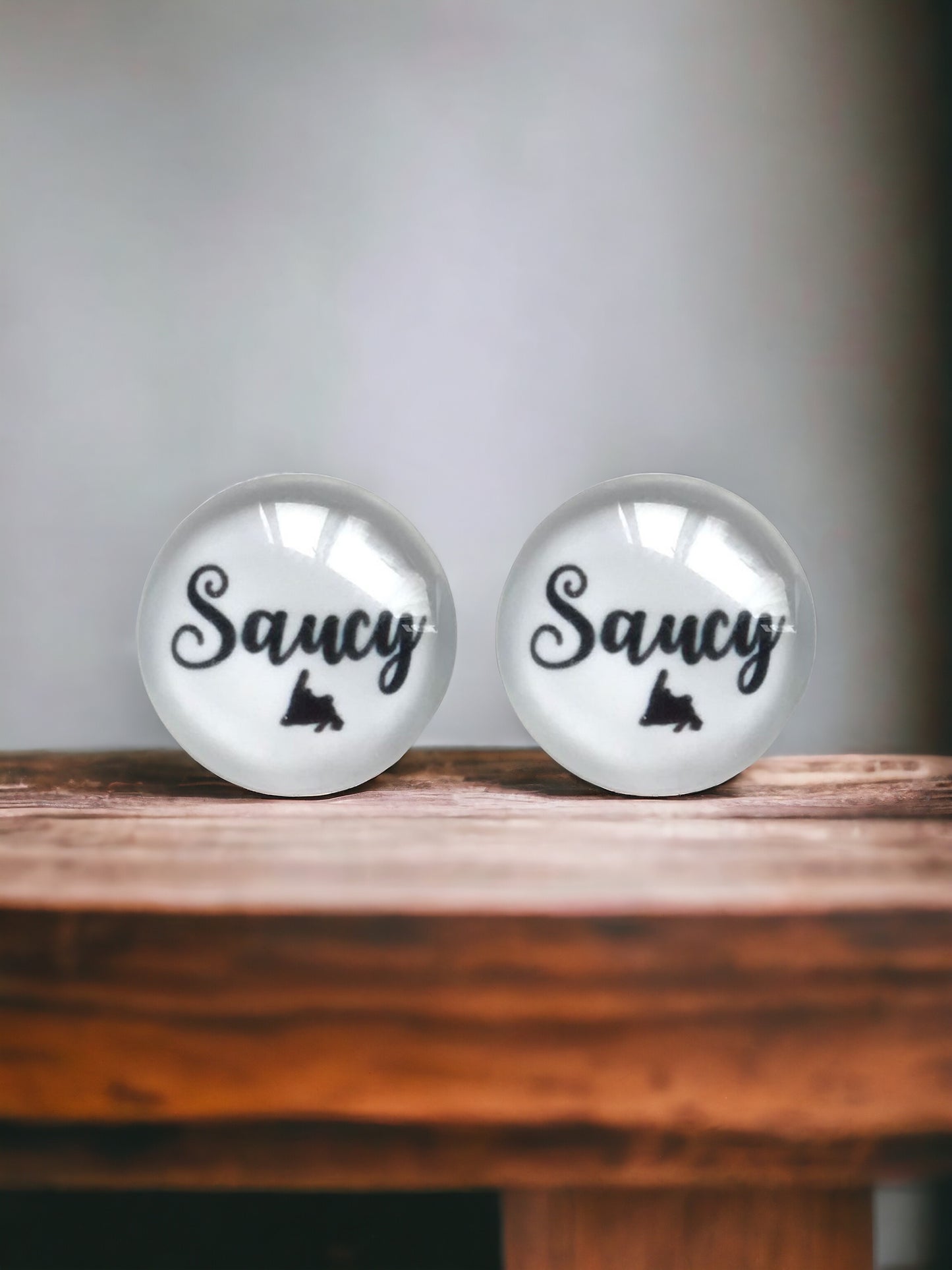 Saucy White Newfoundland Earrings